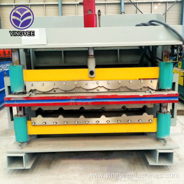 double deck layer roof sheet roll forming machine